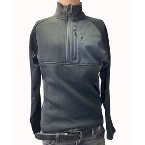 Spyder Men's Black Half Zip Sweater/ Pull over/Stretch Size M SKU 4851